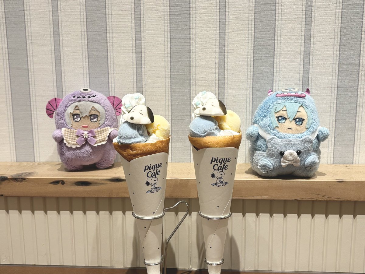 noar_u7's tweet photo. スヌーピークレープ可愛かった🍨🐶 https://t.co/p8h2Tv3tDA