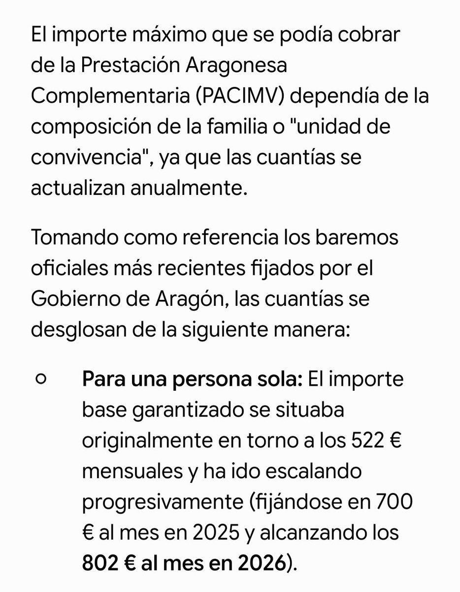 Tiriti_10's tweet photo. @juanangi @MalaMalamente 522e cuando salió la ley. Aumentando hasta las 802e en 2026 para una persona sola.

Ley 3/2021, de 20 de mayo, por la que se regula la Prestación Aragonesa Complementaria del Ingreso Mínimo Vital. https://t.co/CoVd6PWTPa