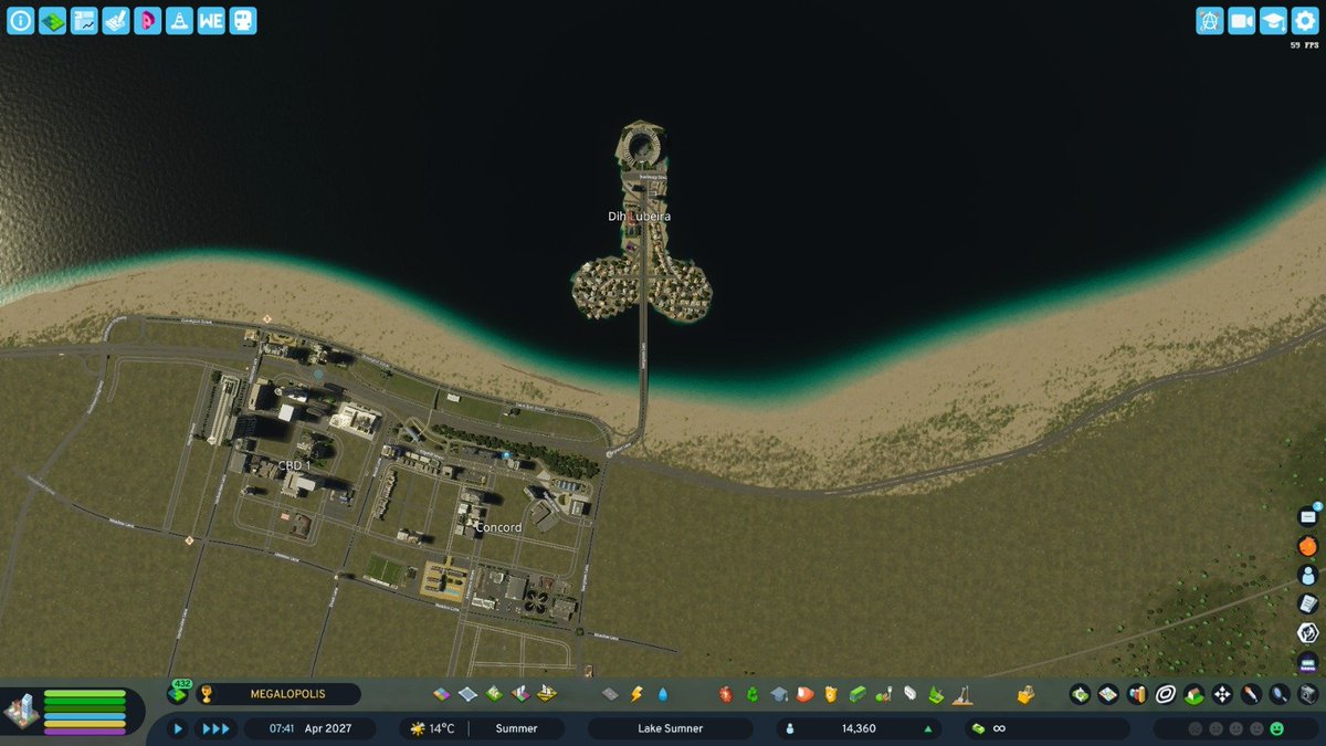 matrix2o3's tweet photo. Made very accurate dubai in cities skylines without slaves https://t.co/bUJy0vKStZ