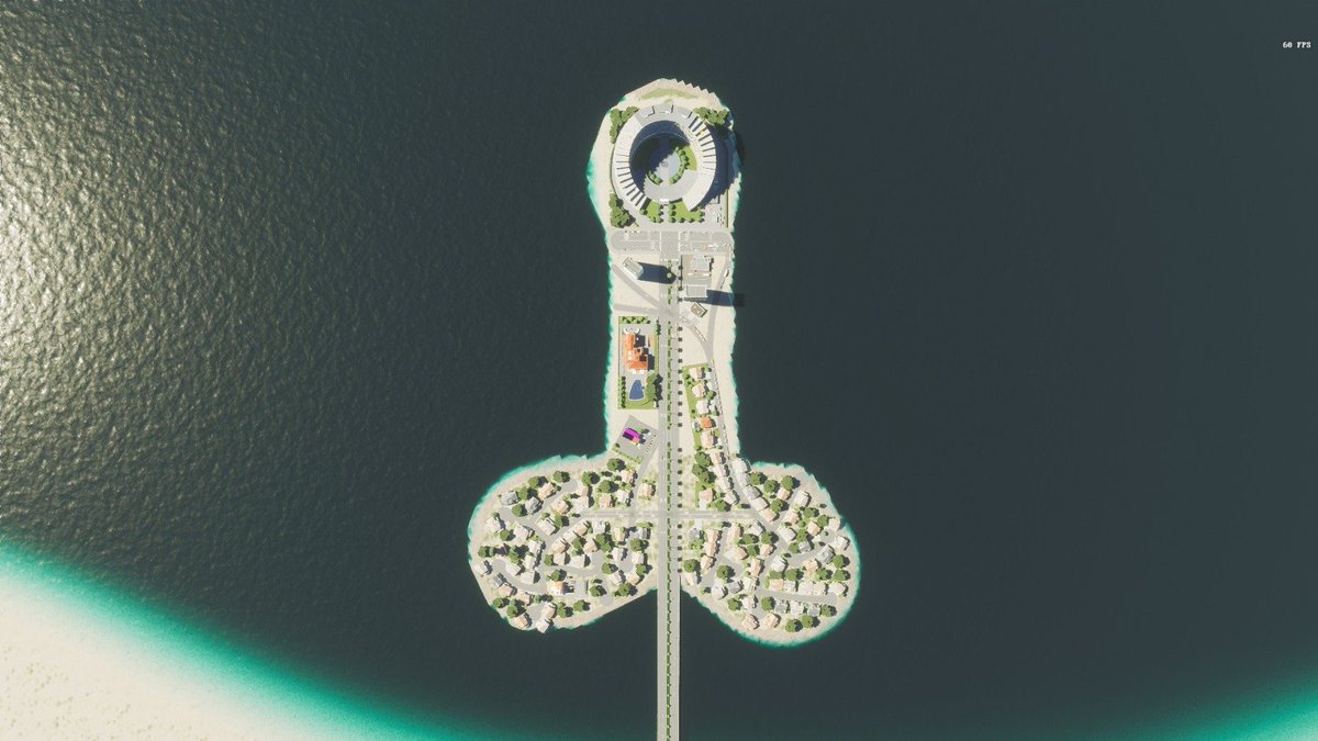matrix2o3's tweet photo. Made very accurate dubai in cities skylines without slaves https://t.co/bUJy0vKStZ