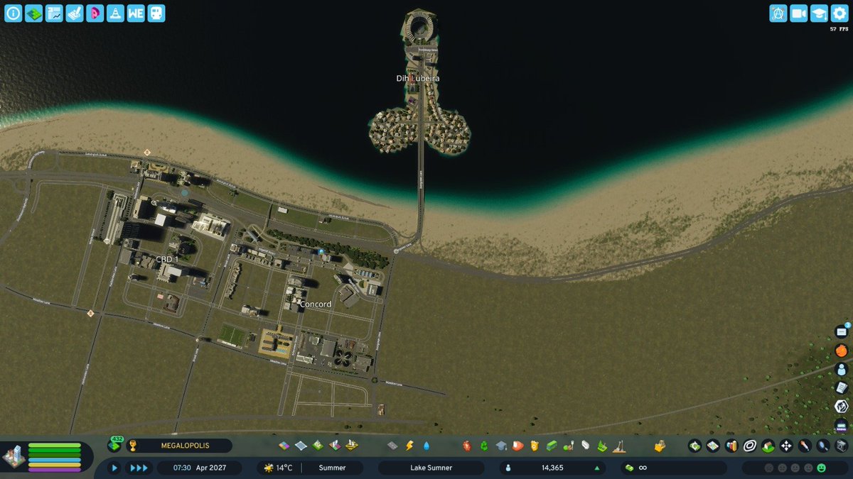 matrix2o3's tweet photo. Made very accurate dubai in cities skylines without slaves https://t.co/bUJy0vKStZ