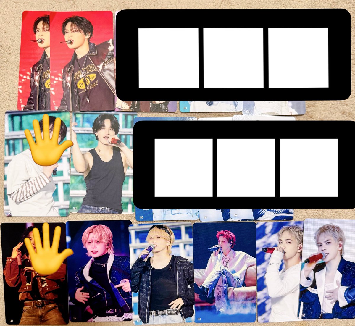 my4fun's tweet photo. JO1 JO1DER SHOW 2026 EIEN 永縁 FINAL
トレカ

【譲】画像のもの
(與那城、佐藤、木全、豆原)

【求】川尻、金城(川尻セルカ優先)

まとめて名古屋ドーム19日手渡しにて交換希望。交換可能な方おりましたらリプにてご連絡お願いします。

 #JO1  #JO1交換 https://t.co/QNrwdN9JDV