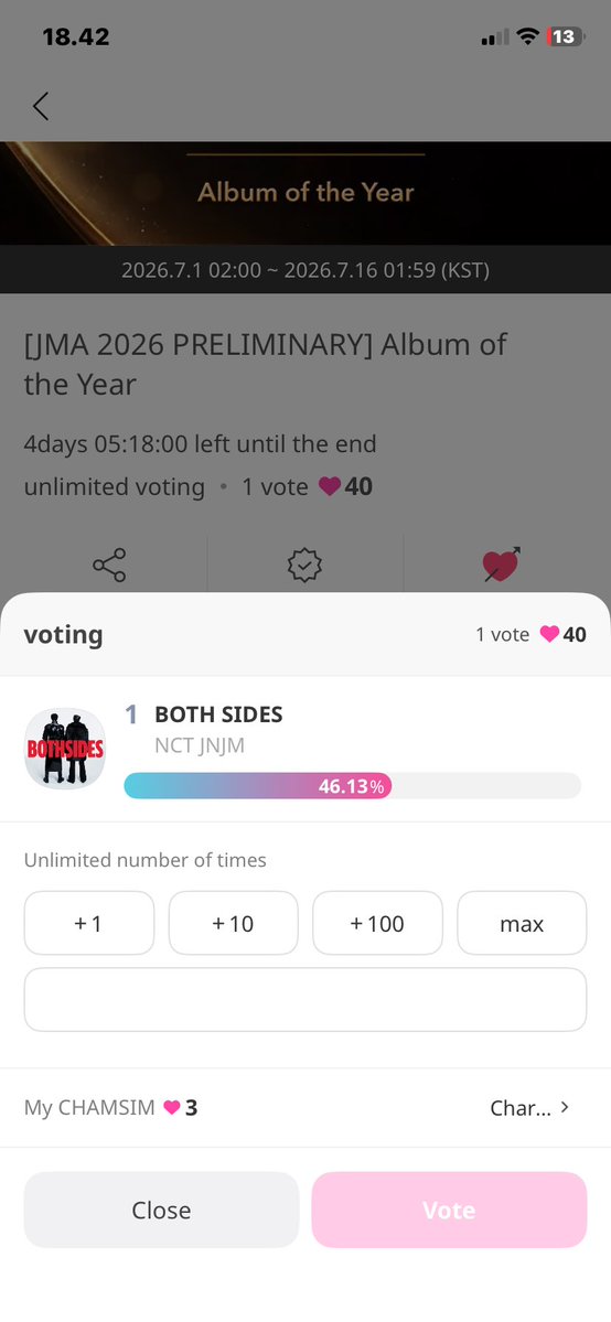 jisamsoe_'s tweet photo. ayo ges vote pacar pacar ku #jnjm #BOTHSIDES https://t.co/hQ0ZdUxxyk