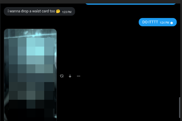 fillthefries's tweet photo. I have all the fun with @spoilcybber while you beg on your knees to fund it. 

I hate you, keep sending. https://t.co/lcu4abWeXH