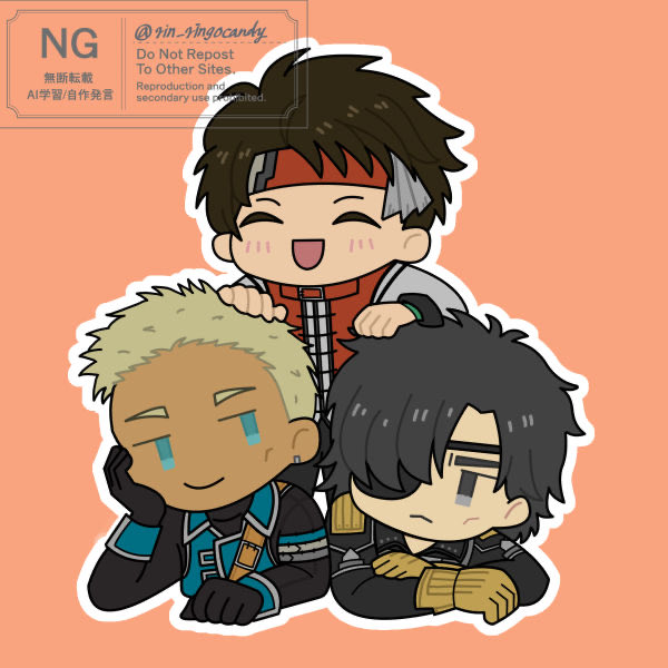 rin_ringocandy's tweet photo. たくさんの反応ありがとうございました！
旧炎の運び手3人組も大好きです。スピンオフとか絶望的ですが期待してます。 https://t.co/1FgoUdz1VT