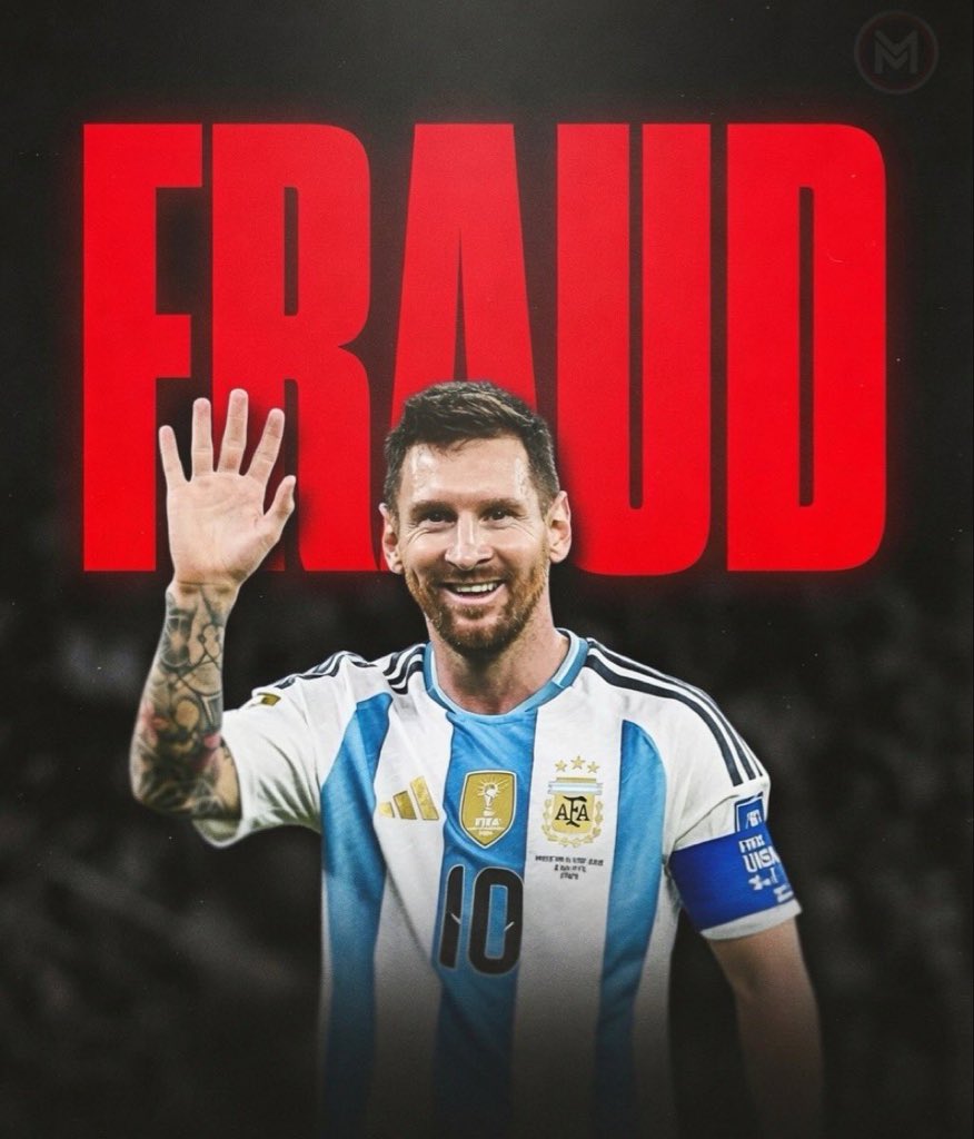 xagreat's tweet photo. Retweet of you believe Messi os a FRAUD https://t.co/Ijaf8FUArz