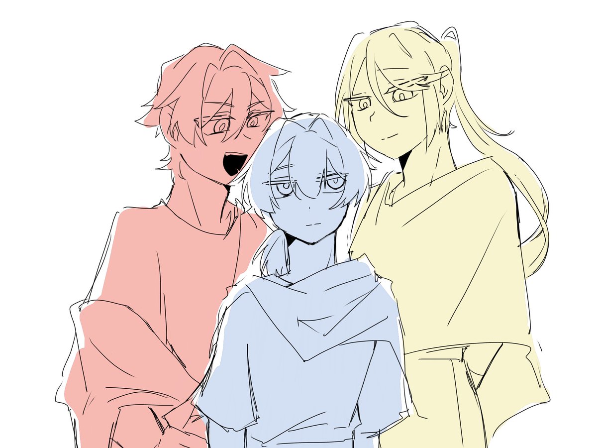Trigoatss's tweet photo. 第２トリオはドロドロ愛憎劇だといいなー https://t.co/pkd6ZIR4JJ