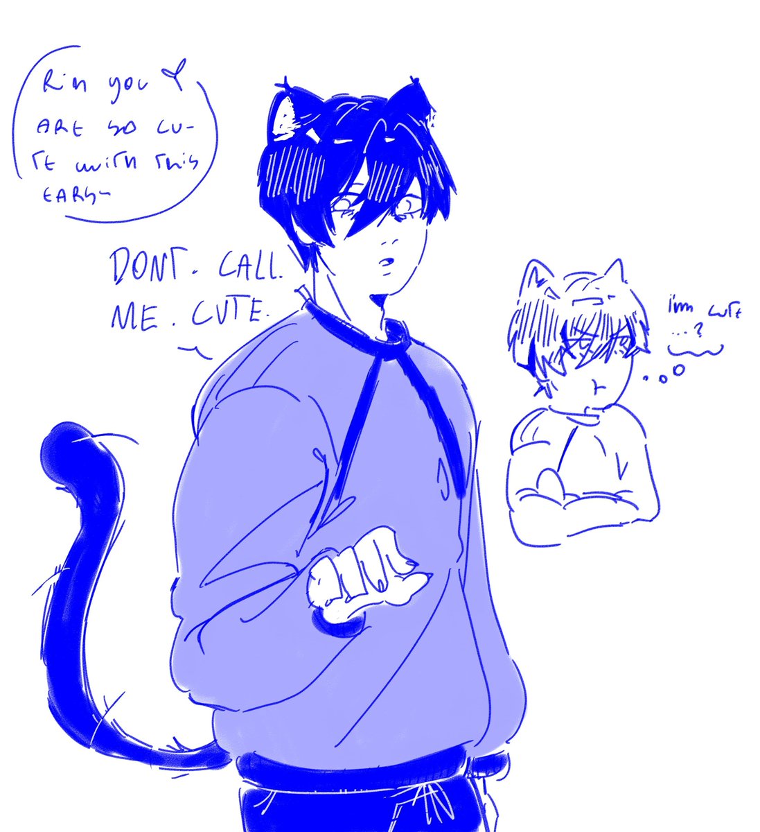 williamyassss's tweet photo. Catboy rin #rin https://t.co/bc4zDBla6P