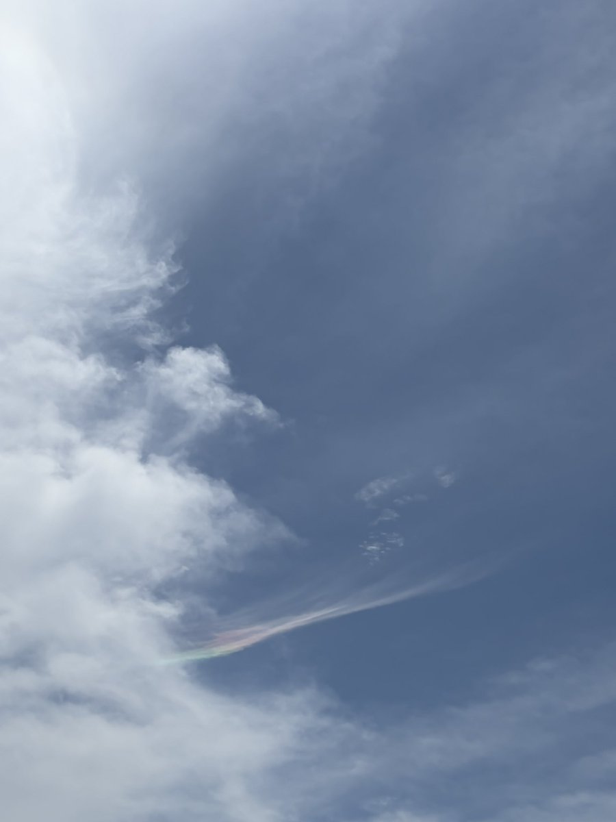 BENI0053's tweet photo. 散歩中に見た空
🌈色
防災無線に巣食うカラス🐦‍⬛うるさくないのかしら🤔 https://t.co/DhwQdFRFX7
