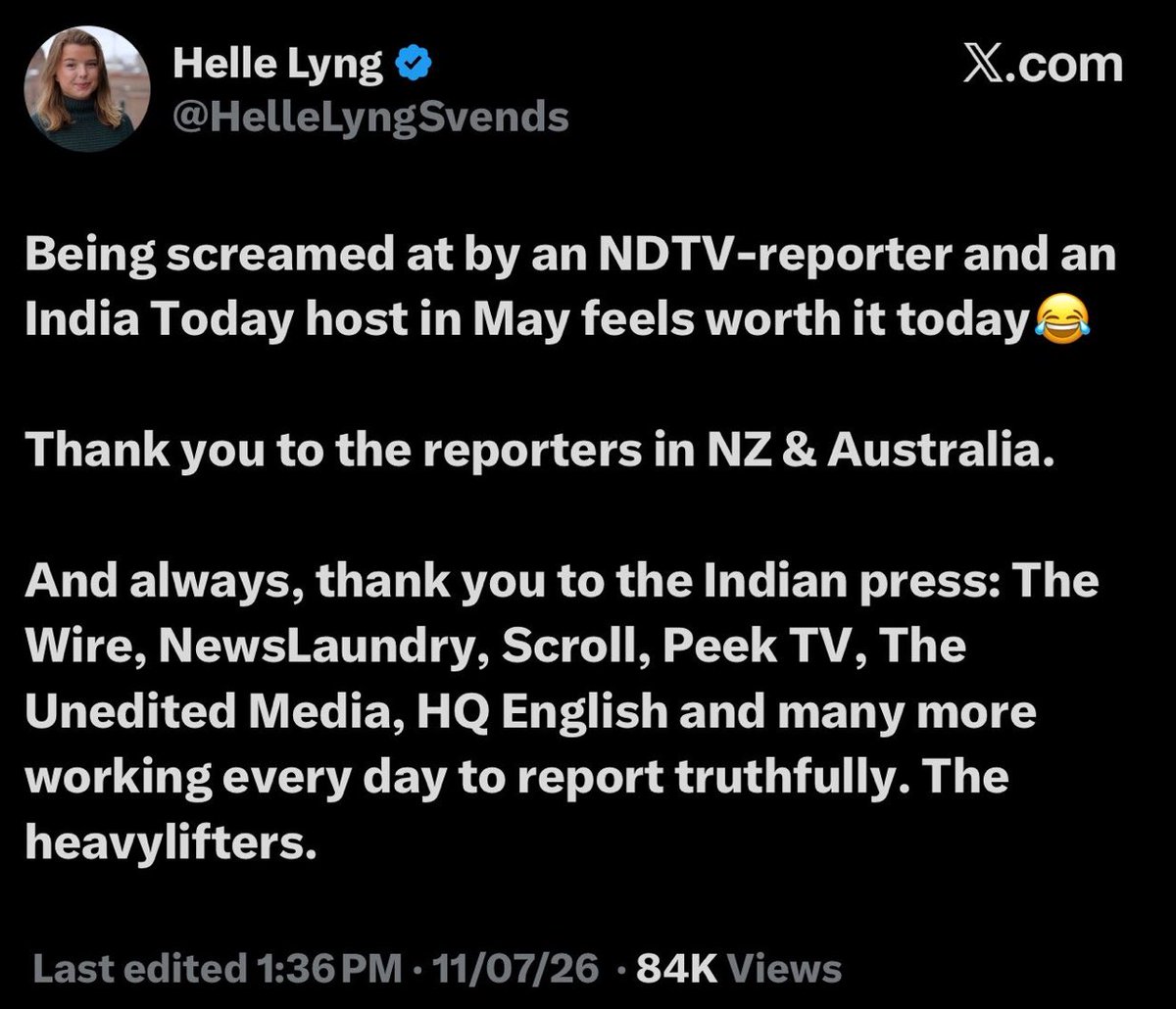 rishibagree's tweet photo. Her Entire media identity built on ‘how do we trigger India and Modi today?’ 

When genuine stories don’t trend, the solution is apparently resort to cheap clickbait. https://t.co/FLcwfL57TC