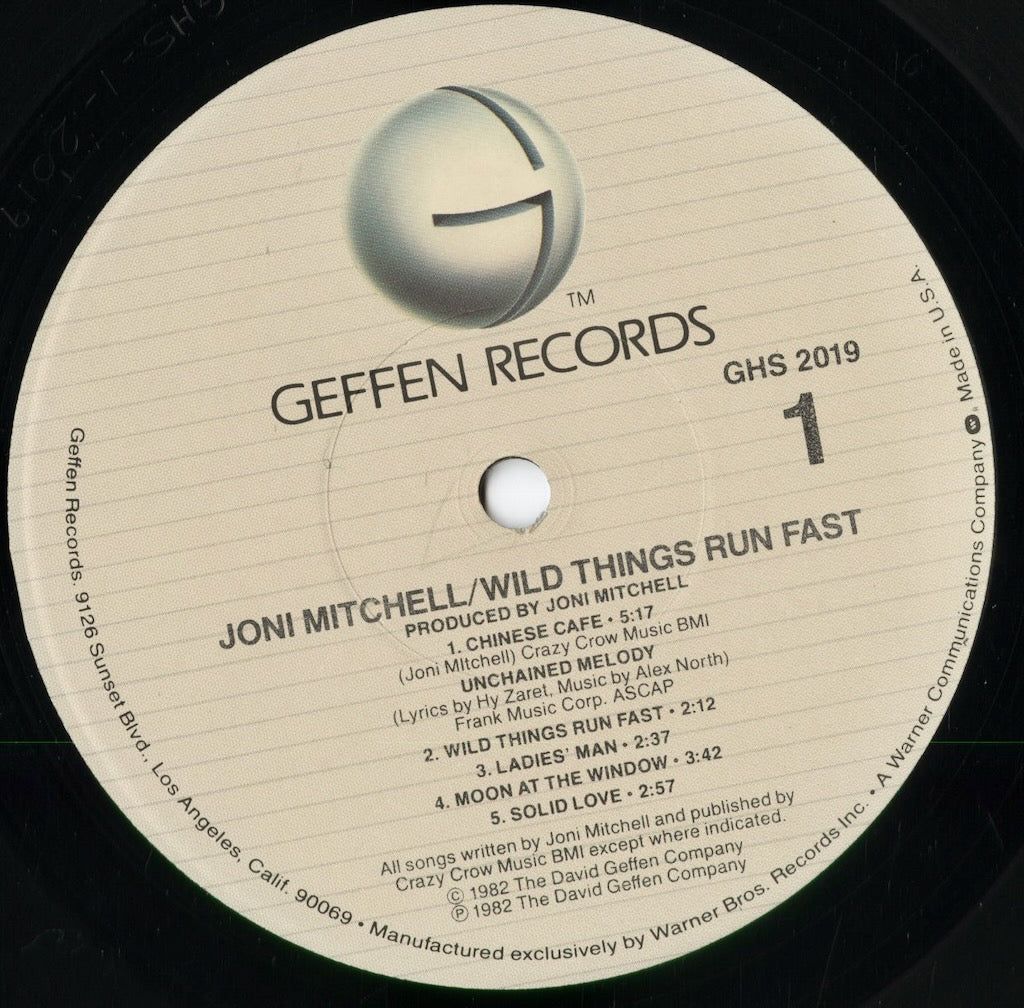 🎨 Joni Mitchell – Wild Things Run Fast (LP) 🐆 1982年発表、天才