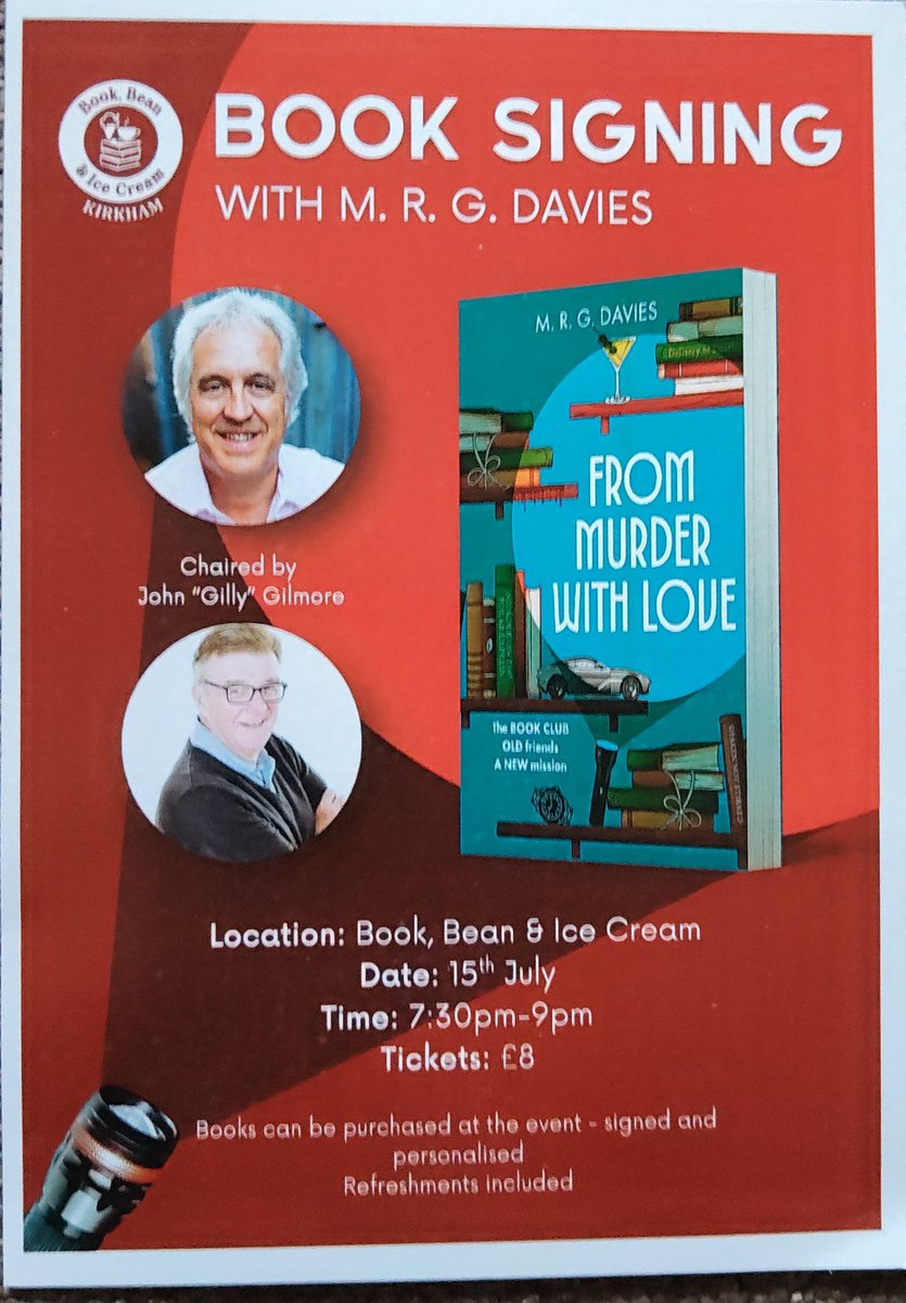 Gillylancs's tweet photo. I'm looking forward to Wednesday evening hosting @mrgdavies book signing @SilverDellBooks 

Tickets available from the shop 

These events In the shop are always welcome attended and great fun

#host #interviewer #Presenter 

#indepemdantbookshop

#Kirkham https://t.co/XRgvj0Vgkx