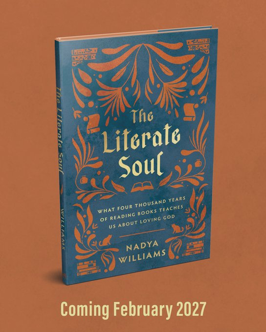 NadyaWilliams81's tweet photo. Since we're talking about the national literacy crisis (and some people are angry at a guy who has 10,000+ books), a reminder that I have just the book for you about all this, including ancient book lovers/hoarders, coming in Feb 2027 @BrazosPress https://t.co/lbJN83FHH2 https://t.co/8ARMzsHjyt