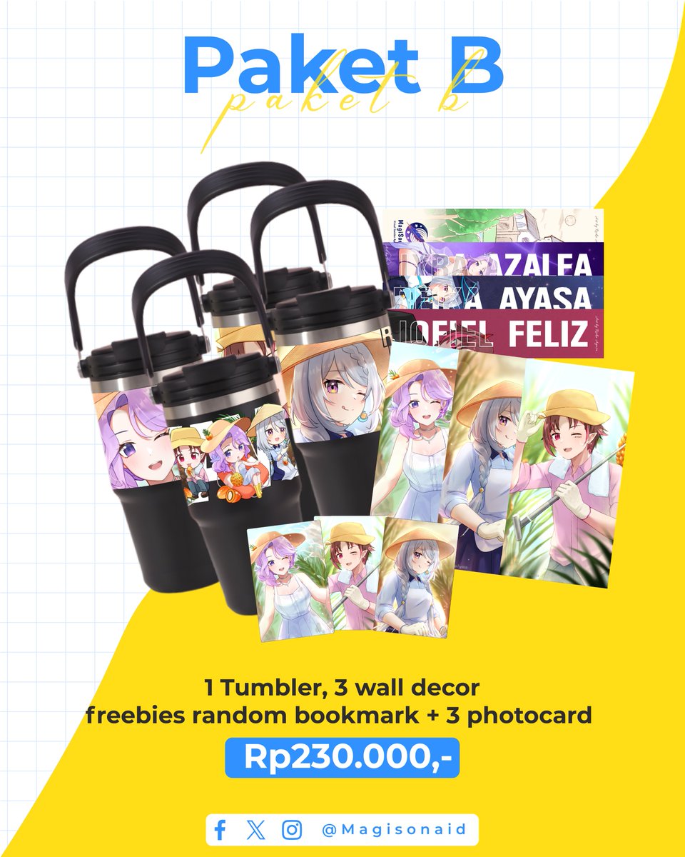 Magisonaid's tweet photo. In this economy, MagiSona mempersembahkan

✨OPEN PREORDER MERCHANDISE NYAWIT 2026 ✨

Periode 11 Juli - 2 Agustus 2026

Mau rasain sensasi nyawit bareng talent MagiSona dengan merch menariknya?

Pesan sekarang juga!
https://t.co/u3xQkq726r

#MagiSona #VTuber #MerchVTuber #Nyawit https://t.co/KC4z6tax3d