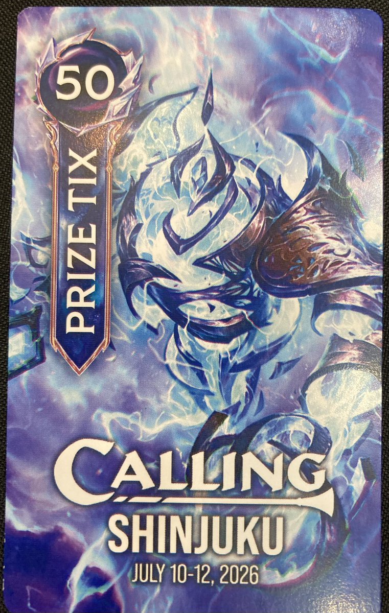 bgg_gamma's tweet photo. オシリオ君と行く新宿イベント2日目はCalling4-3、CCダブプラ3-1

何はともあれデカメガオシリオを確保できて良かった。

ただオシリオチケットを貰えるイベントには出れていなかった。
記念に1枚残しておきたいな。 https://t.co/DxI34RLToU
