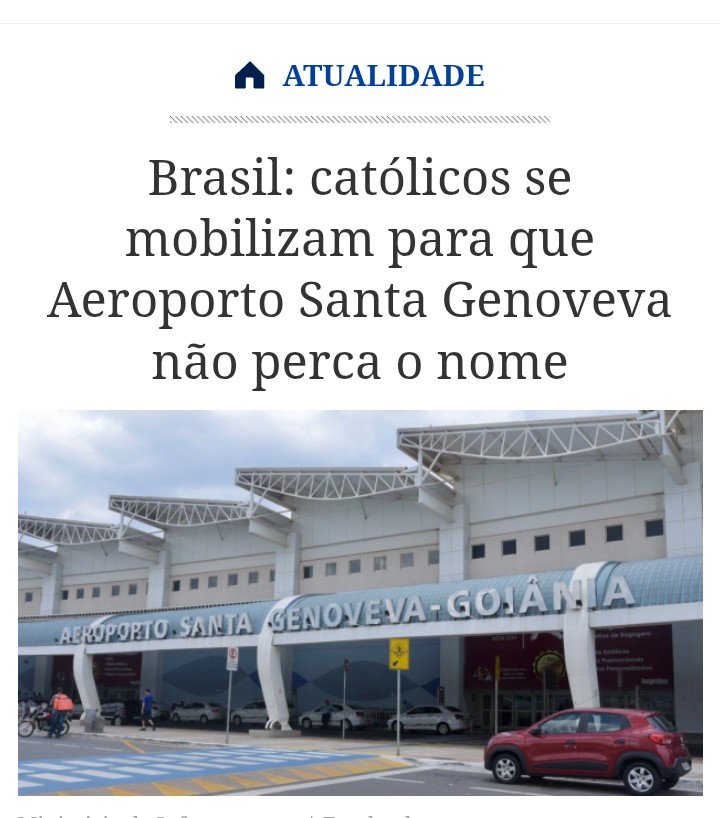 fravenriq's tweet photo. Vc sabia q o aeroporto de Goiânia é o único, dentre os das capitais q tem nome de santo?
Exigência do divo q doou o terreno para a construção, era o nome da mãe dele e sua santa de devoção, nada mais nada menos q a padroeira de Paris.
Chique do úrtimo https://t.co/K1MExL4W9U