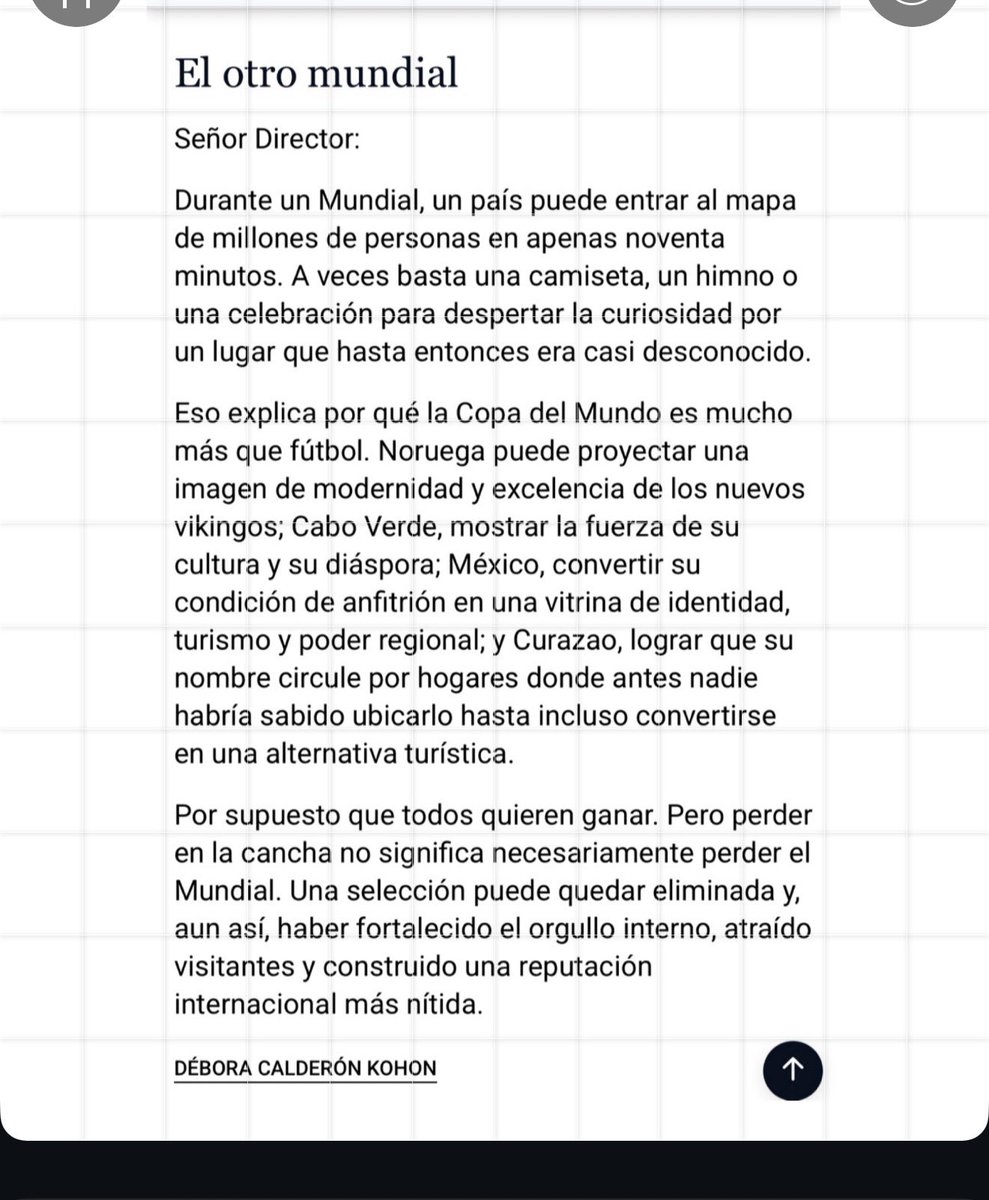 debora_calderon's tweet photo. Le dejo mi columna en el Mercurio de hoy https://t.co/uz6bNRGdp3