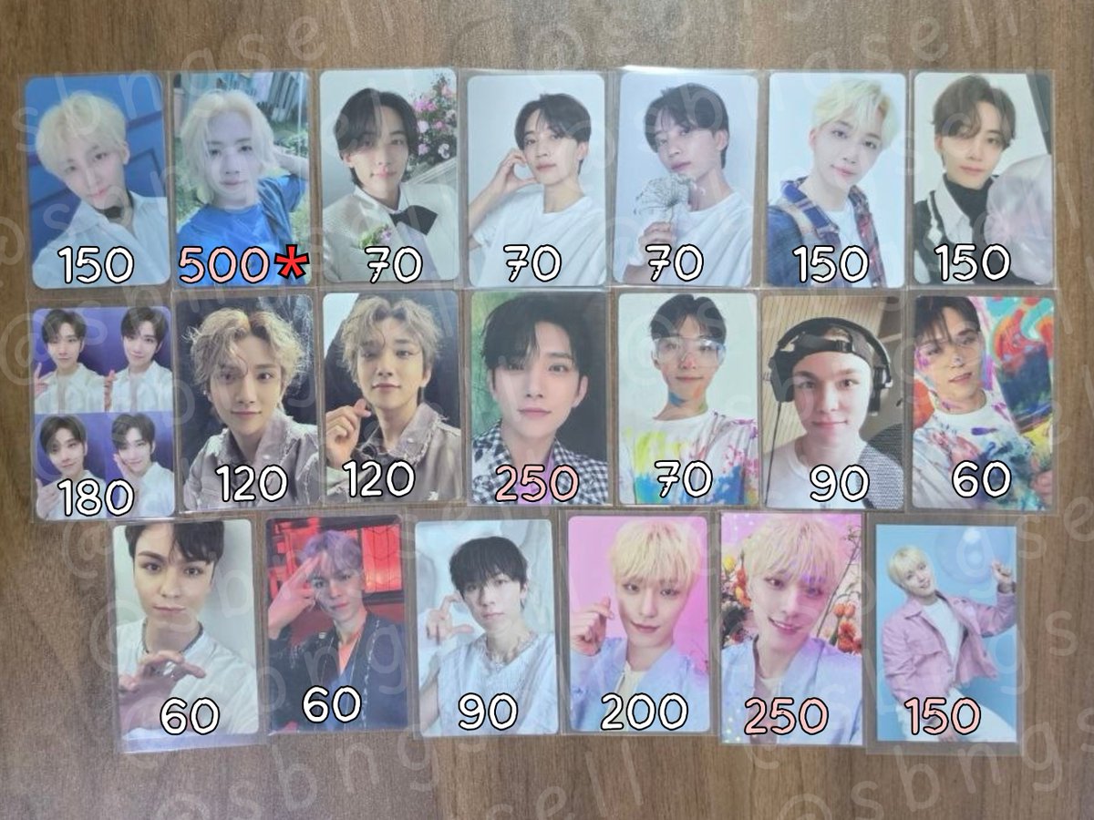 sbngsell's tweet photo. WTS SVT PCS
-all onhand &amp; ready to ship
-mod: j&amp;t/sdd (loc: bacoor)
-mop: gcash/maya
-dop: payo (20% off)/ 1wk/2wks with nrdp
-free pf
-can meet up at #EverythingJWWAtAMMB on July 18
-can also do trades! just dm me for offers~

wtt jeonghan joshua wonwoo dk seungkwan vernon dino https://t.co/8cb7ujP3DW