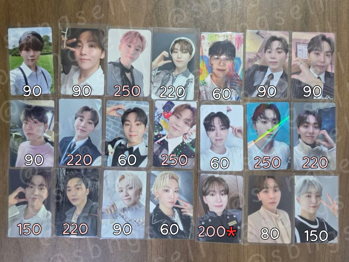 sbngsell's tweet photo. WTS SVT PCS
-all onhand &amp; ready to ship
-mod: j&amp;t/sdd (loc: bacoor)
-mop: gcash/maya
-dop: payo (20% off)/ 1wk/2wks with nrdp
-free pf
-can meet up at #EverythingJWWAtAMMB on July 18
-can also do trades! just dm me for offers~

wtt jeonghan joshua wonwoo dk seungkwan vernon dino https://t.co/8cb7ujP3DW