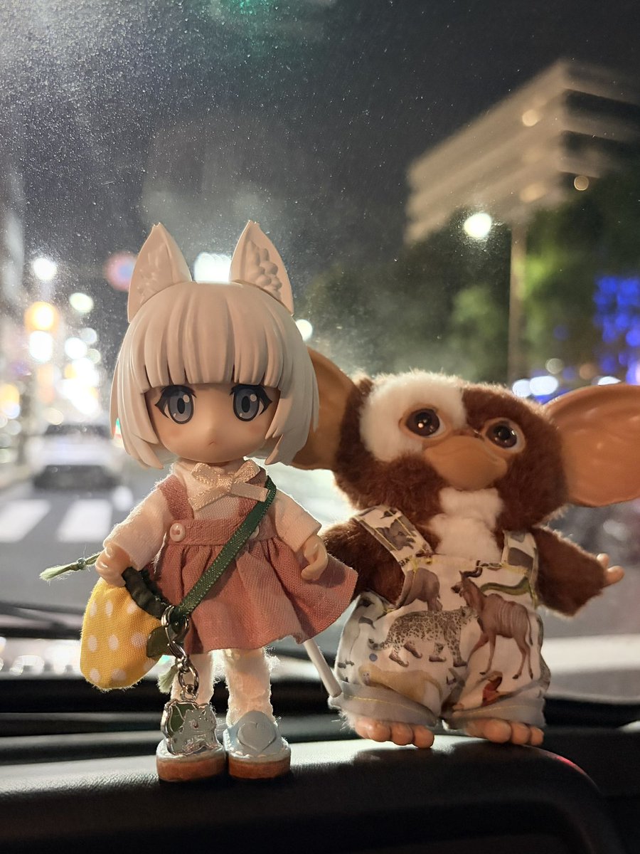 お迎え in 六本木🏙️じゃ！ #キューポッシュ #ギズモ