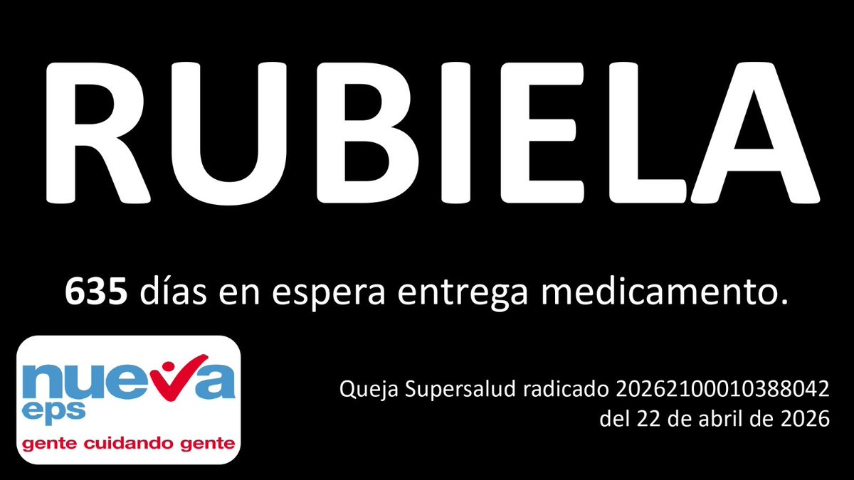 Pacientesco's tweet photo. #MuerenPacientes 

FALTAN 26 días para TERMINAR el gobierno @petrogustavo contamos los segundos, minutos, horas y días para que TERMINE LA PESADILLA, el daño es muy grande deja la peor crisis humanitaria en salud, millones de VICTIMAS.

Sr. Presidente @ABDELAESPRIELLA @jrestrp por FAVOR que la salud sea su PRIORIDAD, SOLICITAMOS un ministro con altura, técnico, humano y con capacidad de escucha activa