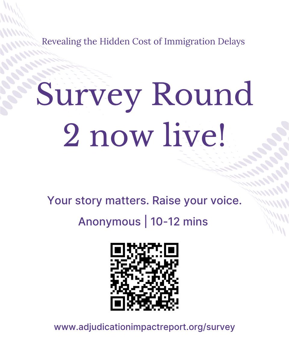 AdjImpactReport's tweet photo. If you were impacted by the pause or have families that were affected, kindly complete the second round of our survey using this link: https://t.co/mixgXgQyi6

#policyresearch #uscispause #pressunpause #immigration https://t.co/l1keOMi9k8