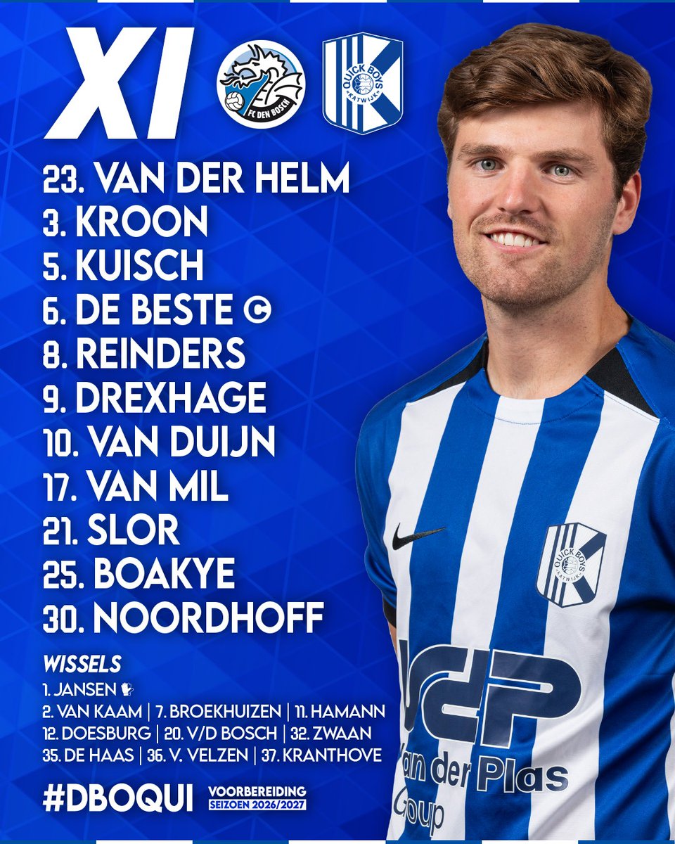 KvvQuickBoys's tweet photo. 📋 OPSTELLING | Onze 1️⃣1️⃣:

#dboqui 🔵⚪ https://t.co/FHWCEvr8GJ