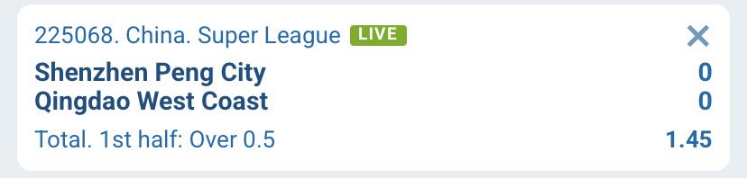 FrTrenz's tweet photo. #INPLAY First bet of the day, let’s make it a winner here!

🇨🇳 China https://t.co/BHFr50DhwR