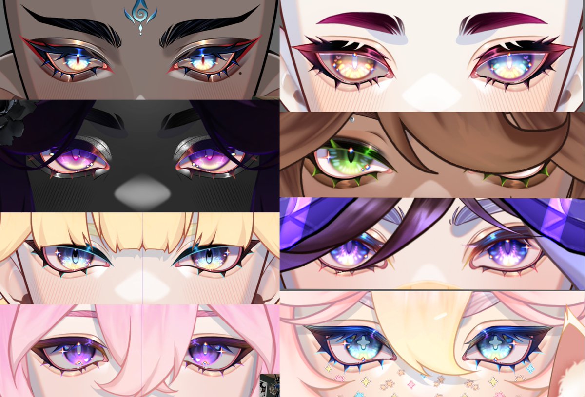 blazieVT's tweet photo. These might be my favorite eyes ive drawn for my Vtuber Children😋😋

#Vtuber #Live2D https://t.co/YfnIn7nadH