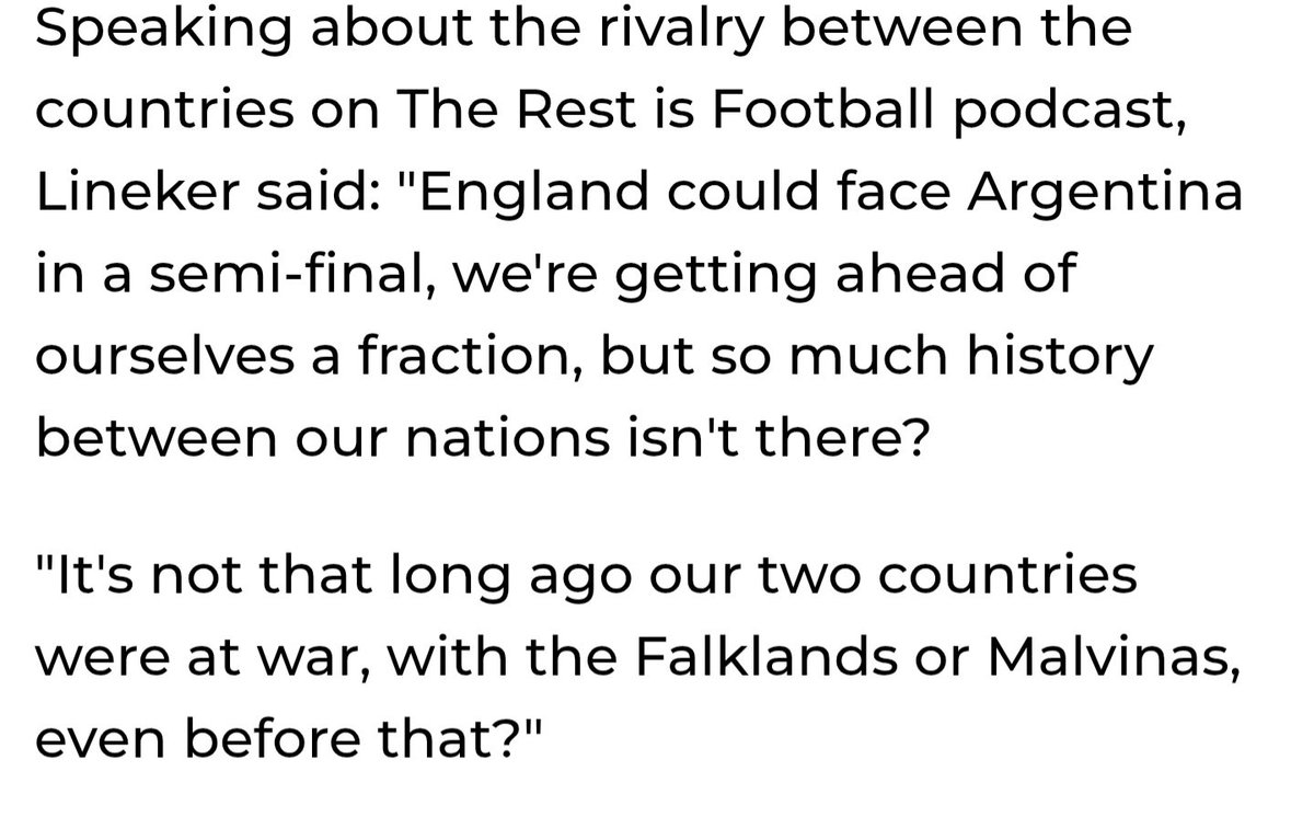 batch_2001's tweet photo. @TimothyT20183 @WendtheWalker Did you even read what he said.

Are you saying the island aren't also known as the Malvinas in Argentina. 

Fucking hell. This has absolutely nothing to do with disrespect of either nation. https://t.co/d8flRj97AG