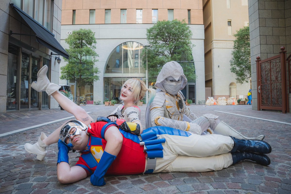 umum__aeaeaeae's tweet photo. MARVEL × DC

🦅PEACE MAKER (@iam_ultra_15 )

☪MOON KNIGHT(@Naga_Movie )

💎HARLEY QUINN

📸:へいさん(@unmatchsan )

#FORCESUMMIT 
#フォースサミット https://t.co/rx2mNSfUI5