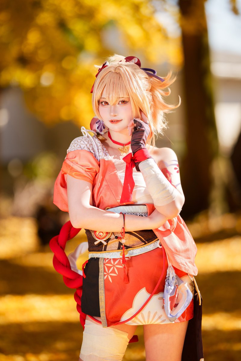 le_REM0N's tweet photo. 【⚠︎ #cosplay 】
.
.
                     原神/
                           宵宮
.
.
       #GenshinImpact        #原神 https://t.co/GOiKSGxnyT