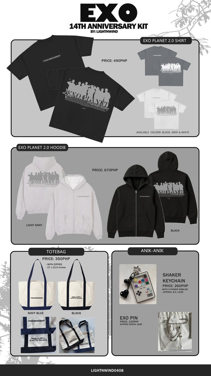 lightnwind0408's tweet photo. JULY BATCH: EXO 14th ANNIVERSARY KIT 💫
by: LIGHTNWIND

💸Price starts @ 120PHP

📌CUT-OFF
🗓Orders: 07/25
💳Payments: 07/26

🚚Shipment: 3rd wk of Aug
🔗form: https://t.co/DIKvWmQVTH

💝with freebies from me https://t.co/HfDgStLn7r