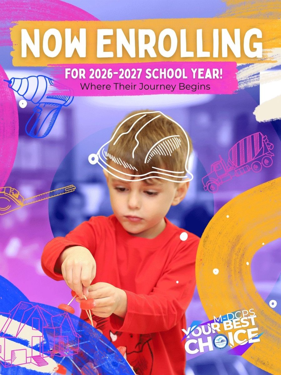 SuptDotres's tweet photo. Enrollment for the upcoming school year continues! Give your child the opportunity to learn, grow, and thrive in a safe, supportive school community driven by excellence and innovation. Secure your spot today and see why @MDCPS is #YourBestChoice! https://t.co/BtcWb5npmg