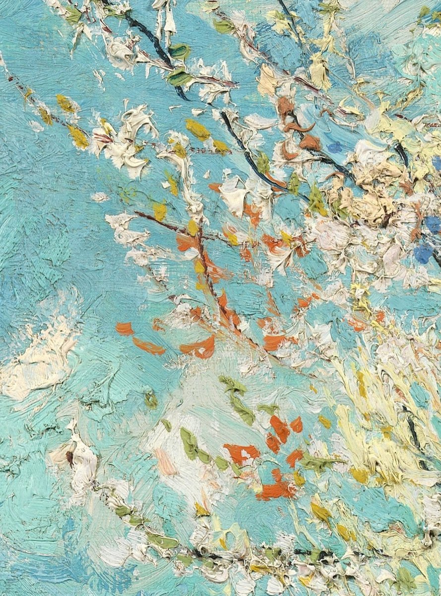 vangoghmuseum's tweet photo. Van Gogh called this orchard scene ‘probably the best landscape I’ve done.' And you can see why, in every single detail. 🎨

🖼️ ‘The Pink Peach Tree’, 1888 © Van Gogh Museum https://t.co/bk8lc5TkwE