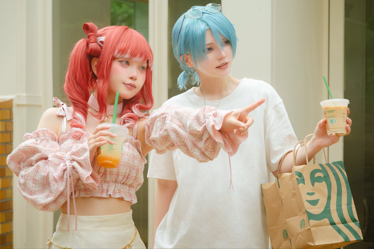 72_UoxoU's tweet photo. cos 🌈🕒

🐟🍴@urisuke4_ 
🍰🧁@72_UoxoU 

📸@Camellia_1005 https://t.co/2AueGWL7aa