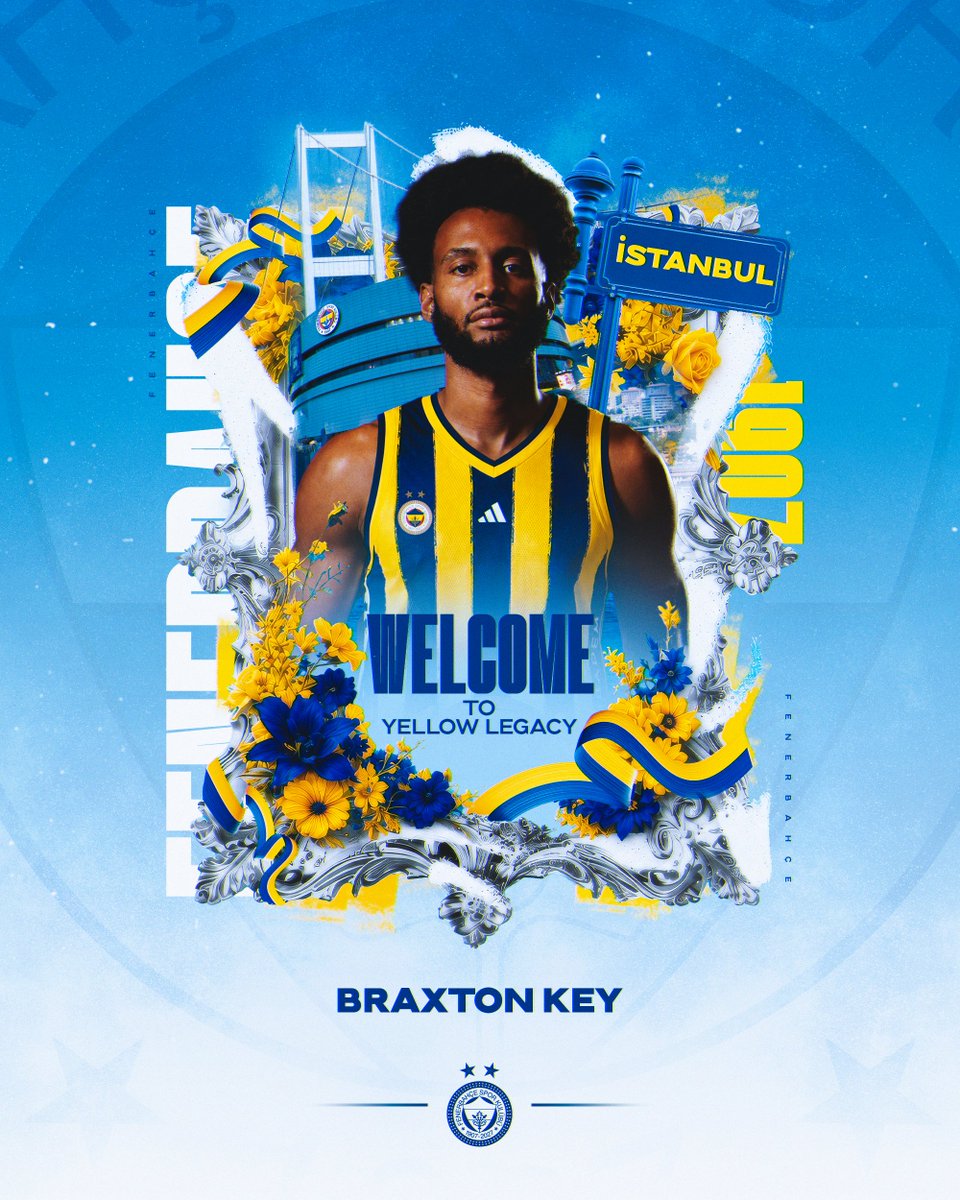 FBBasketbol's tweet photo. Braxton Key Fenerbahçe'de! 💛💙✍️

Fenerbahçe Erkek Basketbol Takımımız, son olarak Valencia Basket forması giyen Amerikalı forvet (2.03cm - 1997) ile 2 yıllık anlaşmaya varmıştır.

Amerika Kolej Ligi’nde 2016-18 yıllarında Alabama Üniversitesi, 2018-20 yıllarında ise Virginia Üniversitesi’nin formalarını giyen Key, Virginia Üniversitesi ile 2019 NCAA şampiyonluğu yaşadı. Profesyonel kariyerine 2021-22 sezonunda NBA G League takımlarından Delaware Blue Coats formasıyla başlayan Braxton Key, Ocak 2022’de Philadelphia 76ers ile sözleşme imzaladı. Nisan 2022’de ise Detroit Pistons’ın yolunu tutan başarılı forvet, 2022-23 sezonunda Detroit Pistons ve Motor City Cruise takımlarında çift yönlü kontratla oynadı. Amerikalı oyuncu, Ocak 2023’te geri döndüğü Delaware Blue Coats ile NBA G League şampiyonluğu yaşadı. Nisan 2023’te Porto Riko takımlarından Vaqueros de Bayamon’a transfer olan Braxton Key, NBA’e Denver Nuggets formasıyla geri döndü. Denver Nuggets’ın ardından San Diego Clippers forması giydiği dönemde ‘Yılın En İyi Savunmacısı’ seçilen başarılı forvet, Golden State Warriors döneminden sonra 2025-26 sezonunda Valencia Basket’e katıldı. İlk sezonunda EuroLeague'de Final Four oynama başarısı gösteren Braxton Key, Valencia Basket formasıyla EuroLeague'de 6.3 sayı, 3.5 ribaund, 1.1 asist ve 6.6 verimlilik puanı istatistiklerini yakaladı.

Bu anlaşmanın Kulübümüze ve Braxton Key’e hayırlı olmasını diliyor, 2026-27 sezonundan itibaren Fenerbahçe Erkek Basketbol Takımımızın başarısı için mücadele edecek oyuncumuza Çubuklu formamızla nice başarılar diliyoruz.

#YellowLegacy #WelcomeBraxton