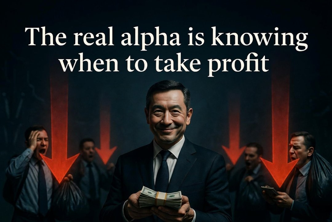 heykairen's tweet photo. Biggest edge in this cycle isn’t finding the next 100x coin…

It’s knowing exactly when to take profit and stay patient.

Most people lose money because they never sell. 
They hold till it goes to zero.

The real alpha is discipline.

Not financial advice. https://t.co/eLbowv6Ue1