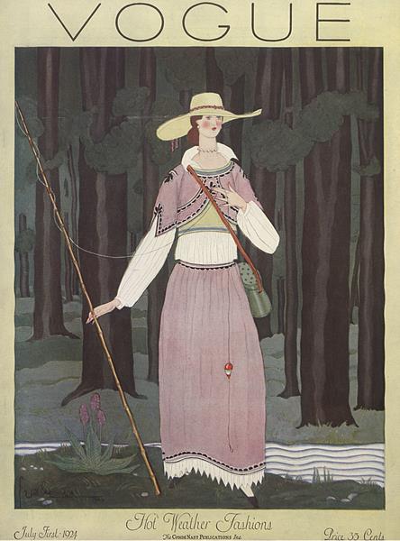 wikivictorian's tweet photo. Front cover of Vogue, 1st July 1924 https://t.co/LnaNCbEmui