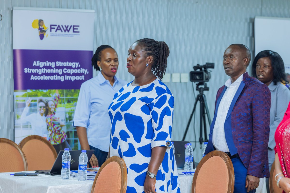 FAWEUganda's tweet photo. Forum for African Women Educationalists (FAWE) Uganda today convenes its 27th Annual General Meeting  bringing together members &amp; partners to review the Chapter's progress in 2025. #AGM2026 https://t.co/HMBHWwAa04