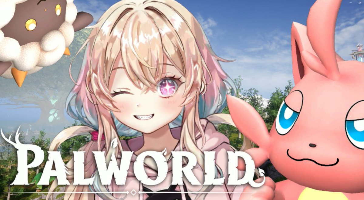 hanagirikk's tweet photo. 【#Palworld】正式リリース?したらしいほぼ初見でレベリング&amp;拠点作る #花祈リコ https://t.co/pJDIdTJ4oU @YouTubeより https://t.co/PHXEwypVEX