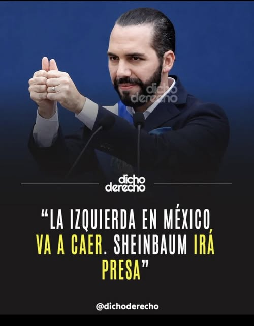 lunadeandromeda's tweet photo. “BUKELE PREDICE EL FIN DE LA IZQUIERDA EN MÉXICO”
El presidente de El Salvador, Nayib Bukele, lanzó un contundente mensaje sobre el futuro político de México y aseguró que la izquierda perderá el poder, además de afirmar que la presidenta Claudia Sheinbaum enfrentará consecuencias legales al concluir su mandato.
Las declaraciones del mandatario salvadoreño generaron una ola de reacciones en redes sociales, donde simpatizantes y críticos debatieron el alcance de sus palabras y el rumbo político del país.
El comentario también reavivó la discusión sobre la relación entre ambos gobiernos y las diferencias que han marcado sus posturas en distintos temas de política y seguridad.
Las palabras de Bukele colocaron nuevamente el debate político entre México y El Salvador en el centro de la conversación pública.