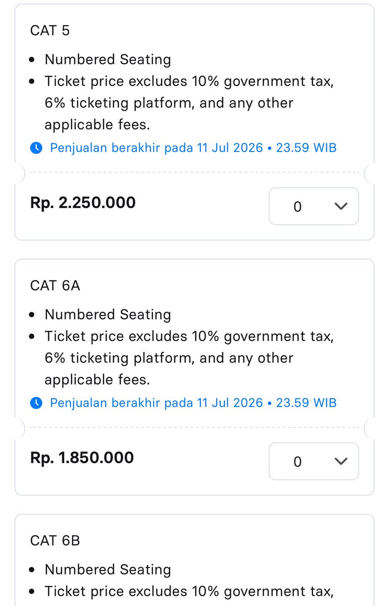 jayjongalaxy's tweet photo. btw guys, untuk vip, cat 1 dan cat 2a itu kan sold out yah tapi lusa nanti masih ada kok kan masih ada gensale dan yang presale ini masih banyak banget cat yang lain dan belum habis, jadi kalau ada cat yang cocok sama kalian mending beli langsung aja di websitenya https://t.co/K5oSVeoDHA yaa 

yang udah habis ditunggu dulu aja di gensale, gensale itu senin 13 juli jam 3 sore tapi kalau mau banget beli wts hatihati semuanyaa 🍀