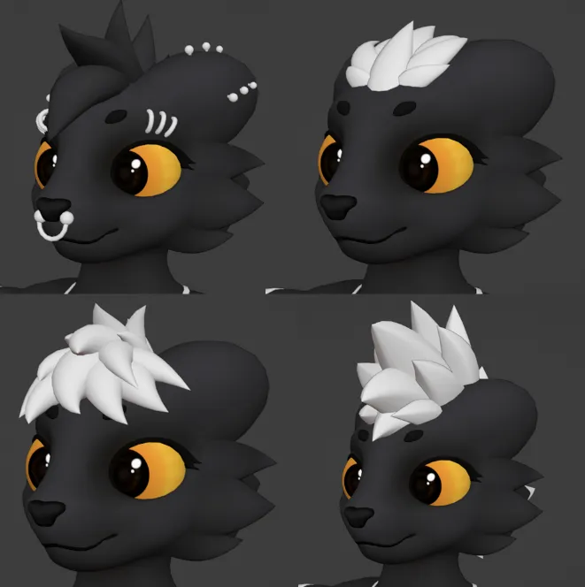 Kaideart's tweet photo. Things I'm going to add to the supporter pack! New clothing, New hairstyles and an alternative tail <3 https://t.co/urQc8kwq5C