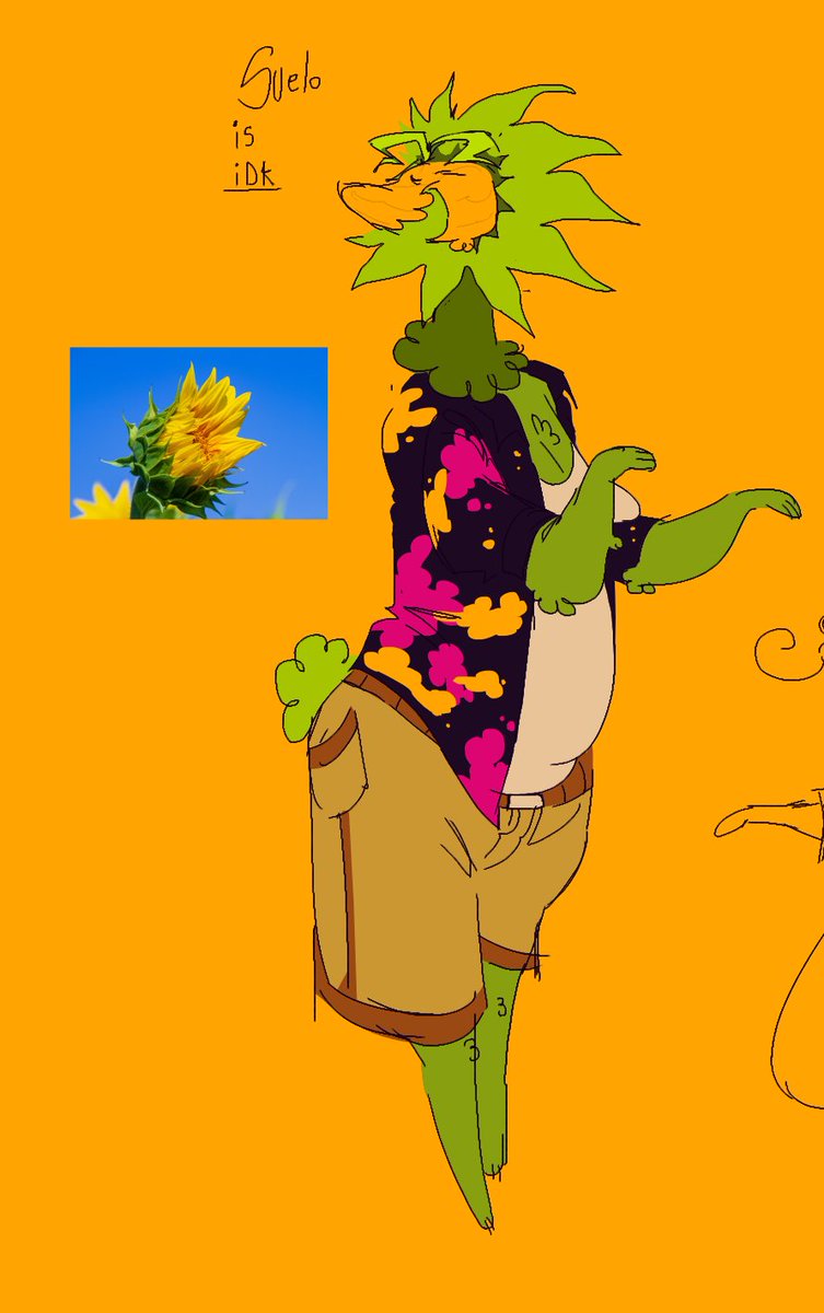 LoverRoyal2's tweet photo. Ow btw! I remade my sona to this beautiful flower! It's a closed sunflower 

I hope u guys like it HEHE https://t.co/bCt2YcZiq2