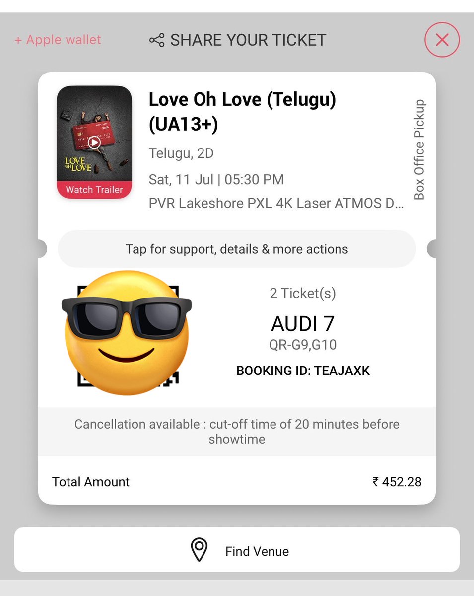 AbdulSamadh17's tweet photo. @CinemaMadness24 Tq for the Ticket Anna, Genuine Giveaway, Follow @CinemaMadness24 &amp; Keep Support for more exciting giveaways like this🙌🏻 #LoveOhLove https://t.co/qQ2Ycnz8dp