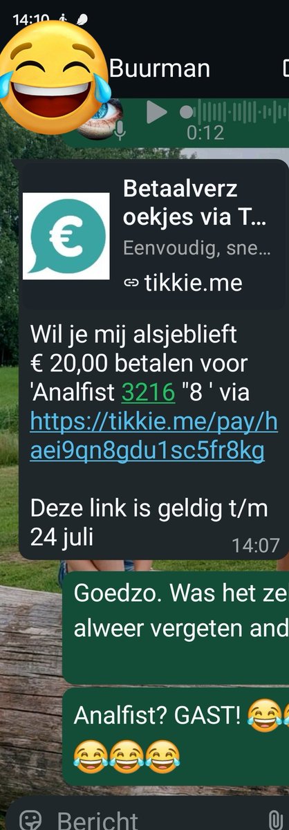 MinetteHolwerda's tweet photo. De buurman kreeg nog geld van me. Zijn alle mannen zo erg of is mijn buurman de enige die grappig denkt te zijn ?🤣 https://t.co/fnMFwiNxlV