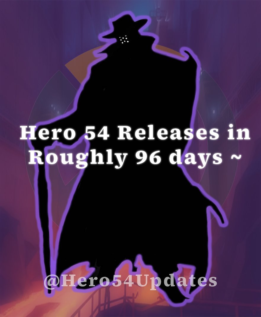 Hero54updates's tweet photo. Hero 54 Releases in Roughly 96 Days! (Sorry I am late, I had a really busy day) https://t.co/PmswA6rvE4