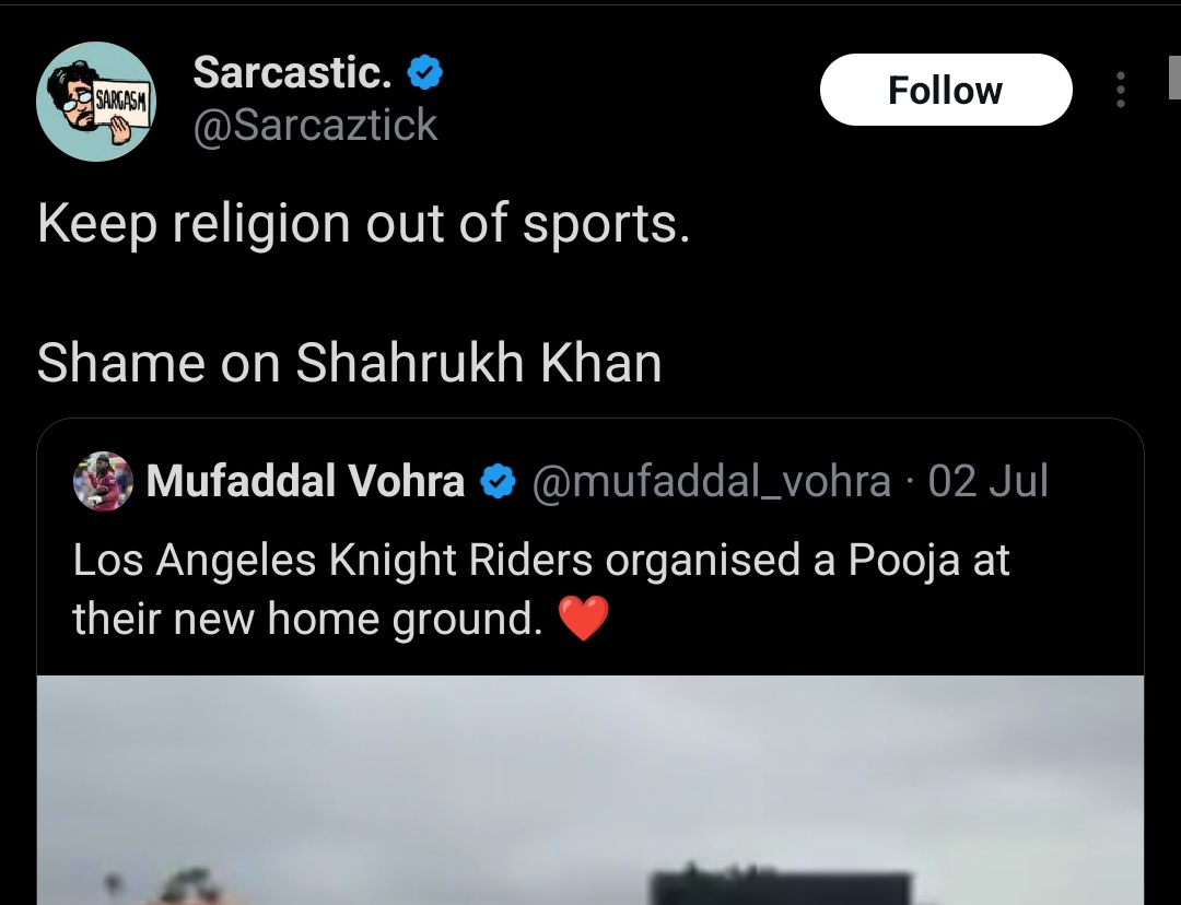 DesiKing_'s tweet photo. Keep religion out of sports until it's their religion. https://t.co/4ywvz6ji9E