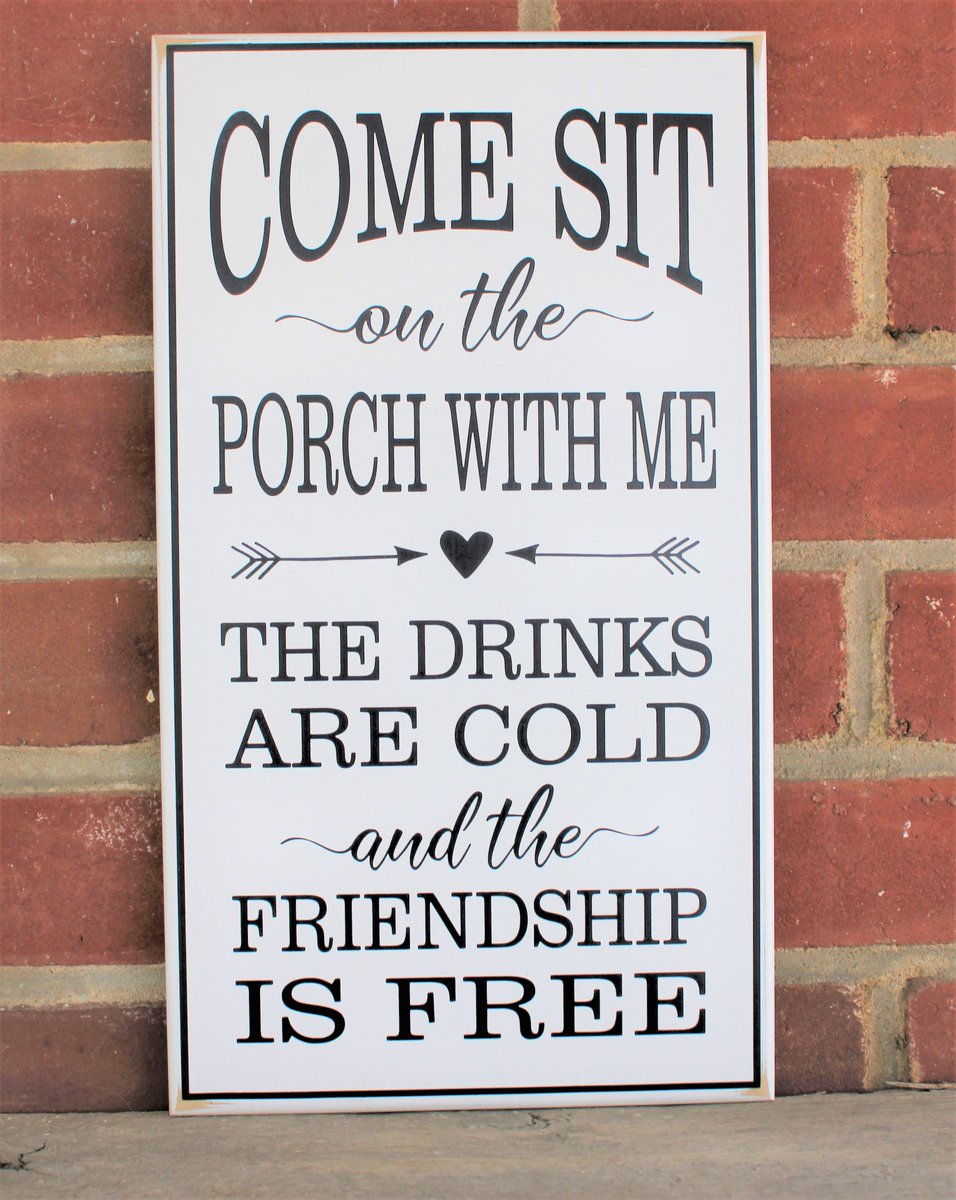 CountryWorkshp's tweet photo. Come Sit on the Porch with Me #Welcome Sign for Family and Friends #Porch Sign #smilett23 #Housewarming Gift https://t.co/ZN1k7W7tOI via @Etsy https://t.co/7VNTIcKZut